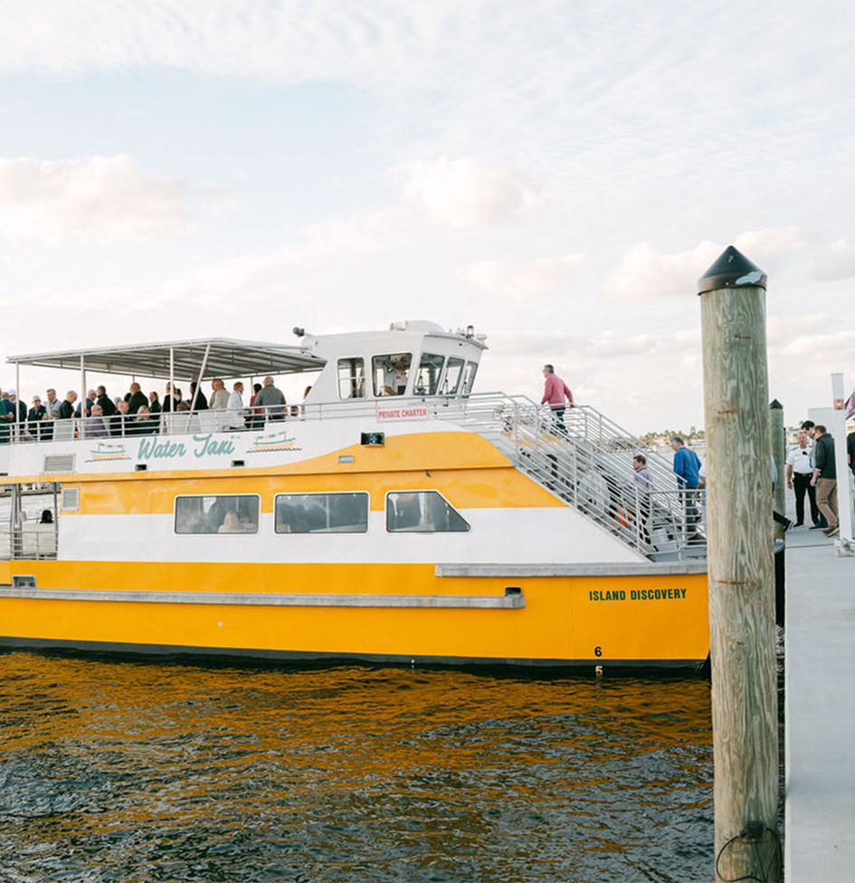 a group of people on a boat