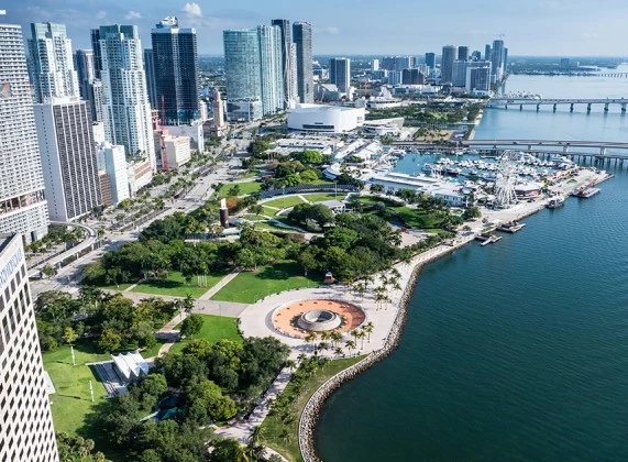 a city by the water