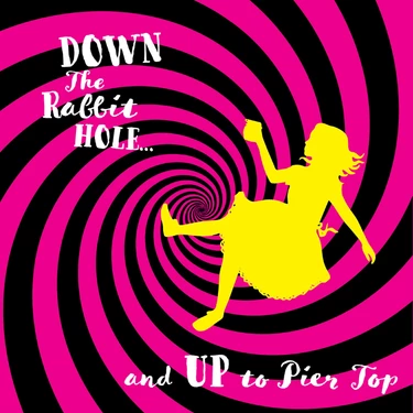 a woman in a dress dancing in a spiral