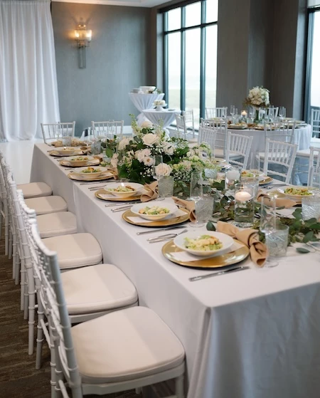 a table set for a dinner party