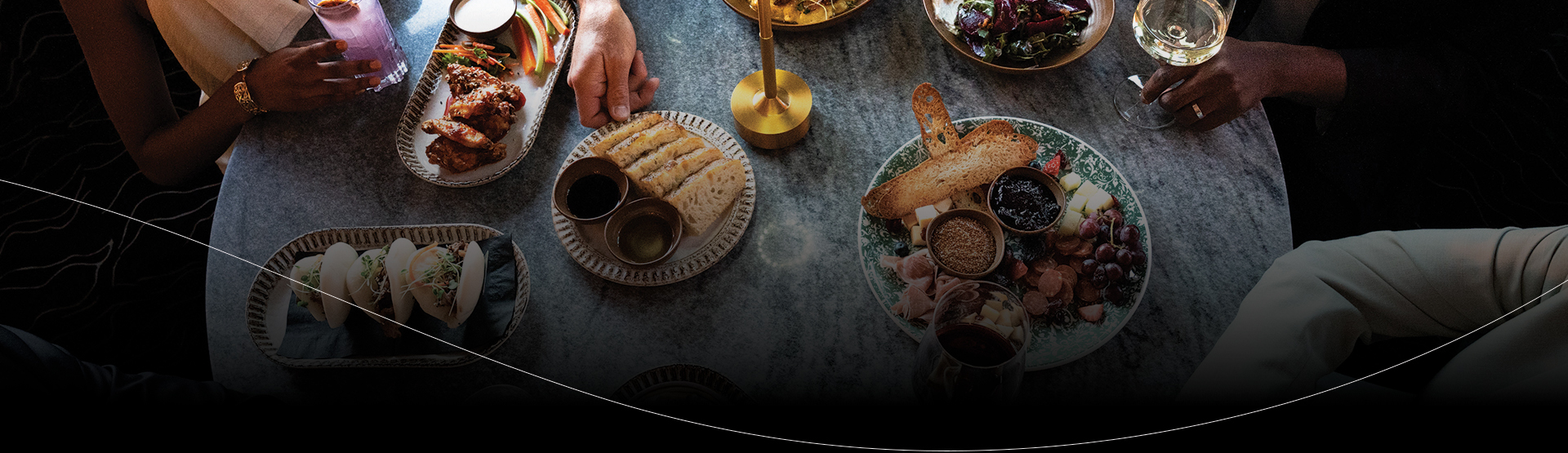 a plate of food on a table