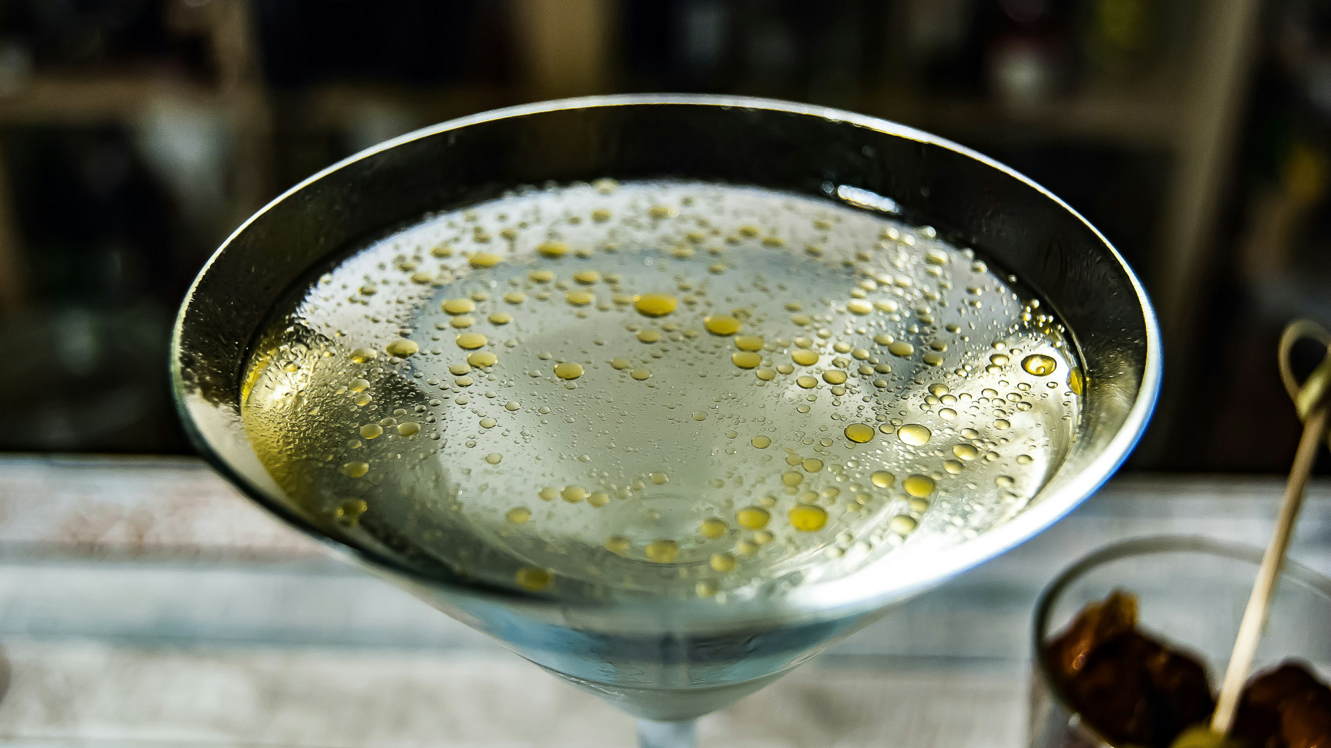 a glass with liquid in it