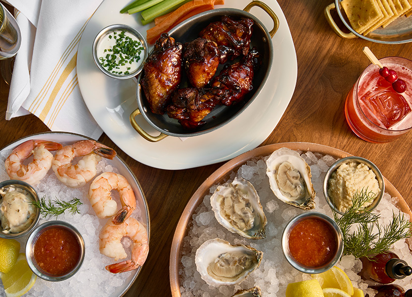 a plate of food on a table