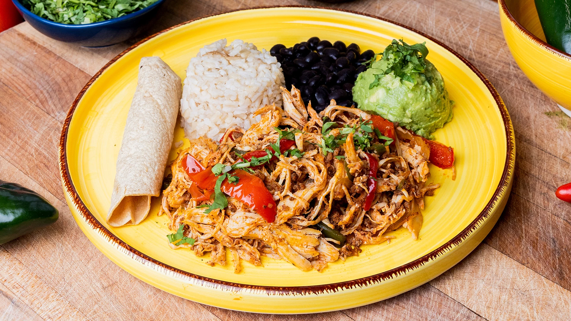 a plate of food on a table