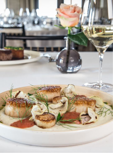 a plate of food on a table