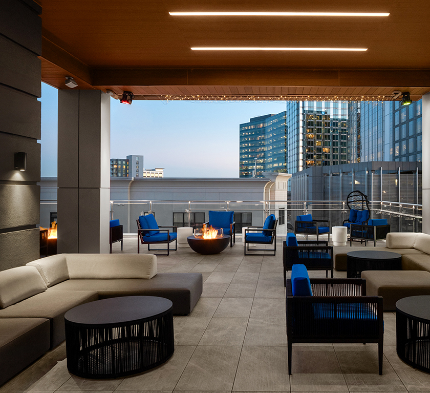 Level7 Rooftop restaurant logo - View nutrition facts, calories, and macros for menu items at 101 Park at N Hills St, Raleigh, NC 27609