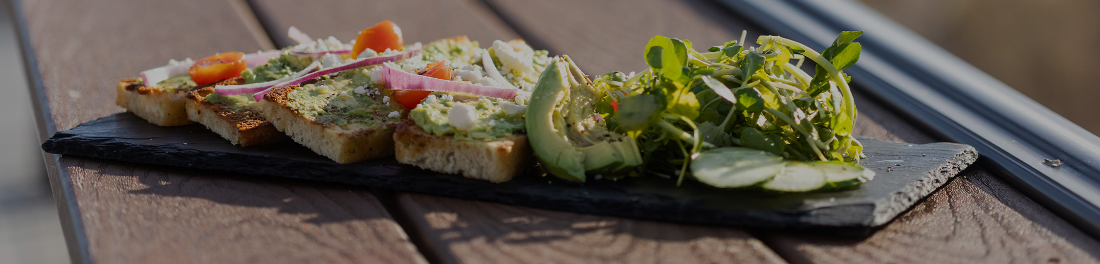 a plate of food on a table