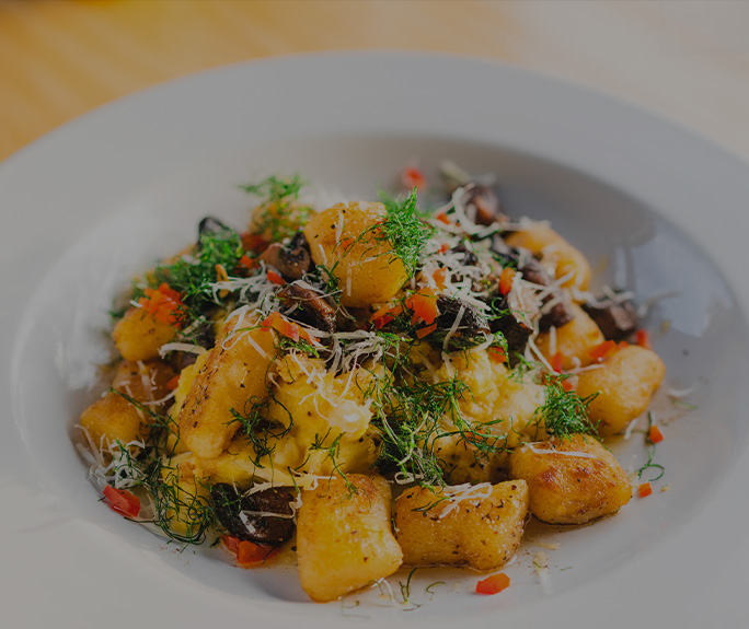 a plate of food on a table