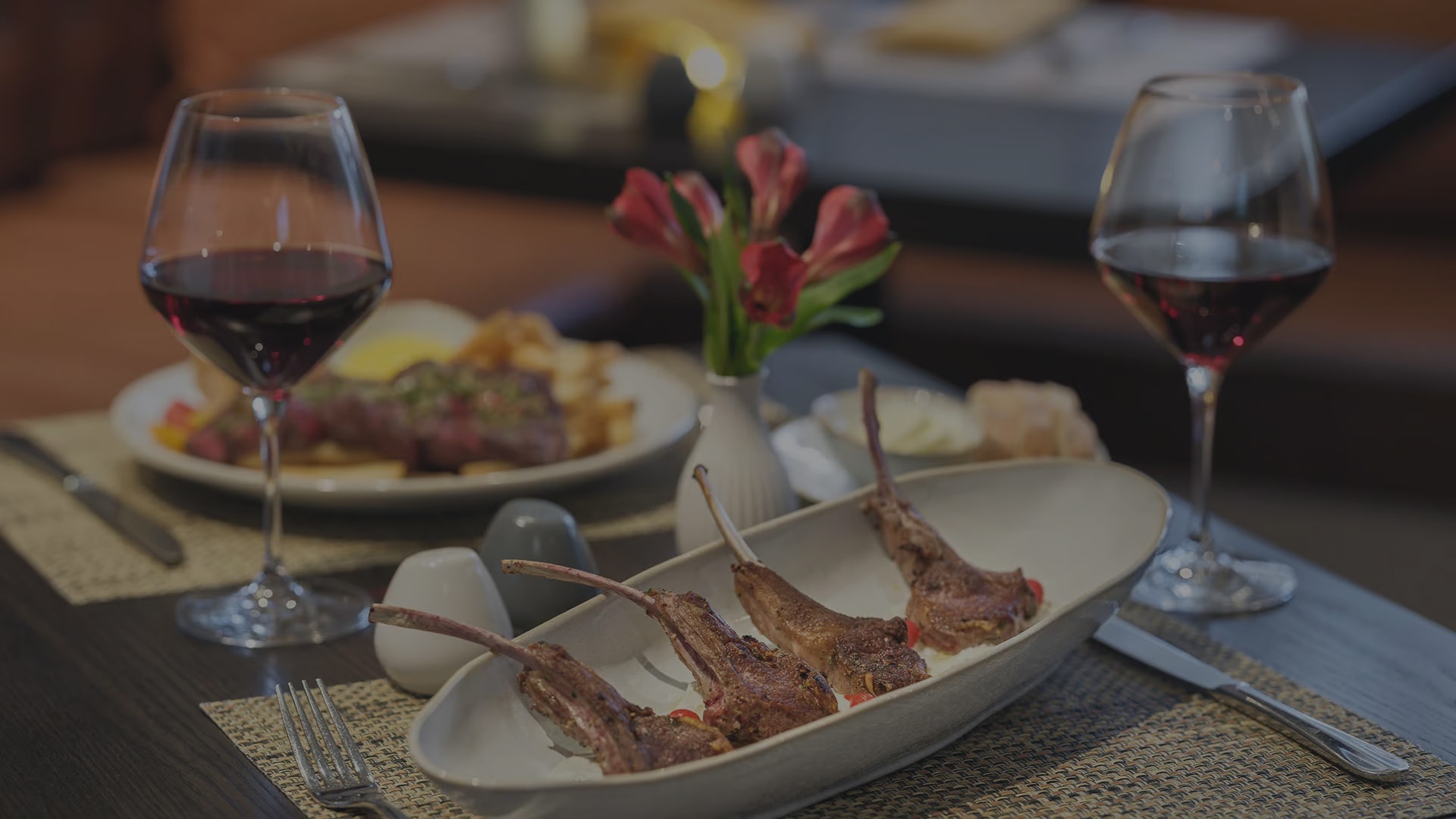 a plate of meat on a table