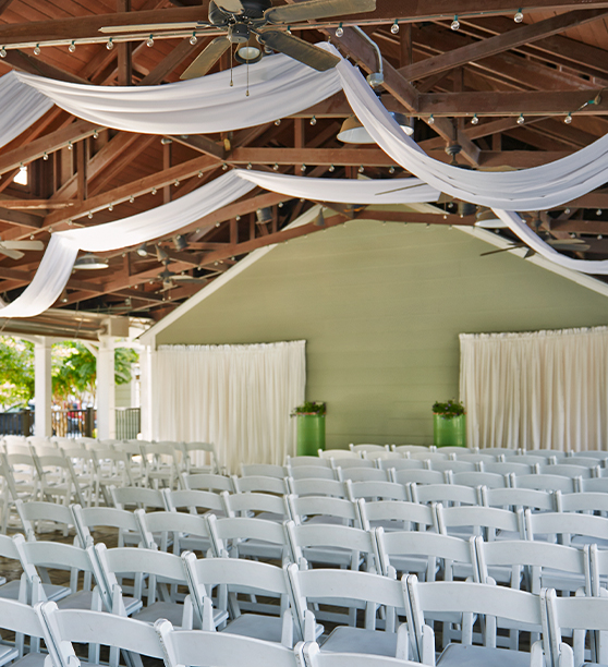 a white chairs in a room