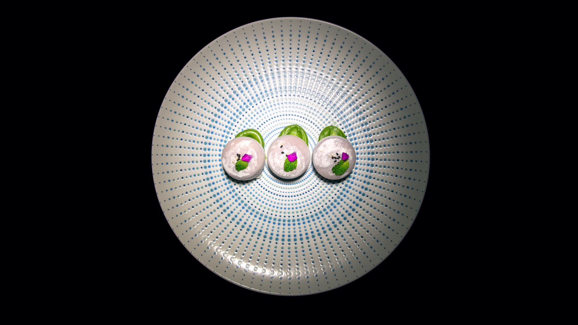 a plate with food on it