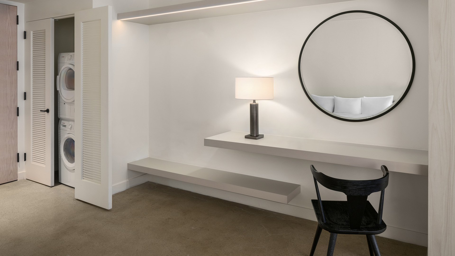 a mirror on a wall
