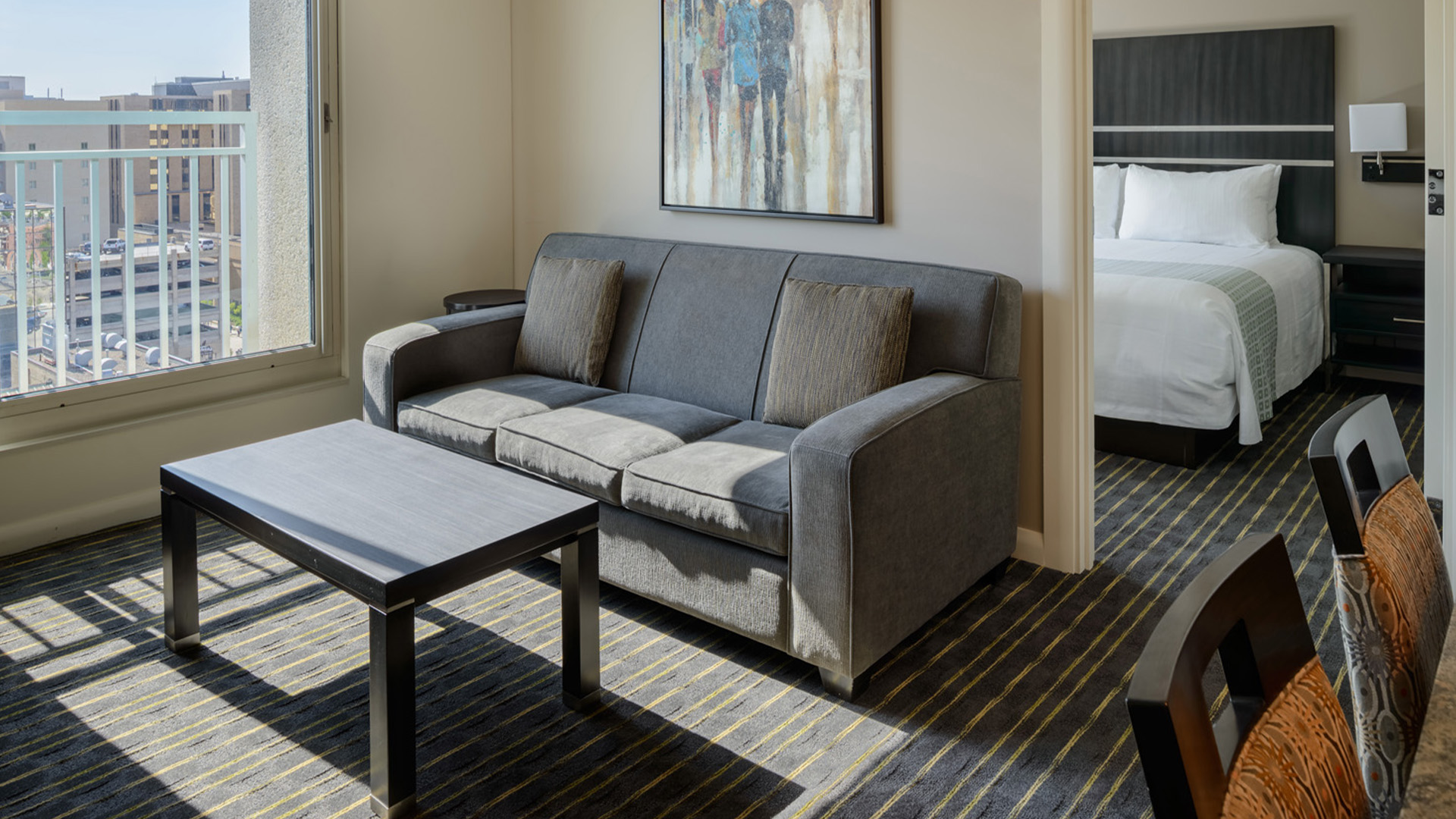 a couch in a room