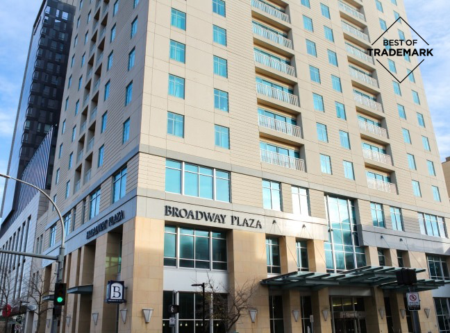 a building with many windows