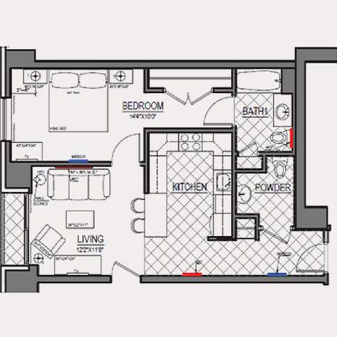 a floor plan of a house