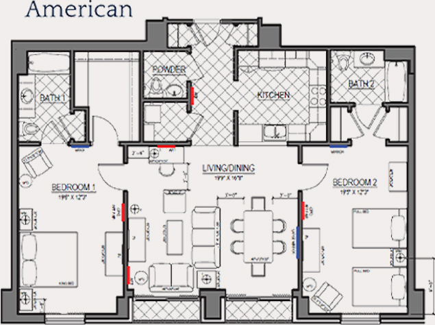 a floor plan of a house