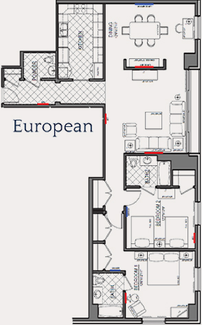 a floor plan of a house