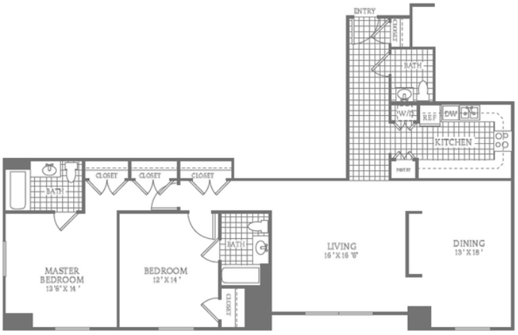 a floor plan of a house