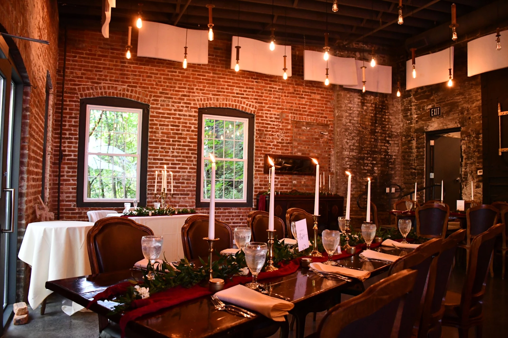a table set for a dinner party