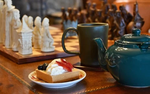 a plate of food on a table