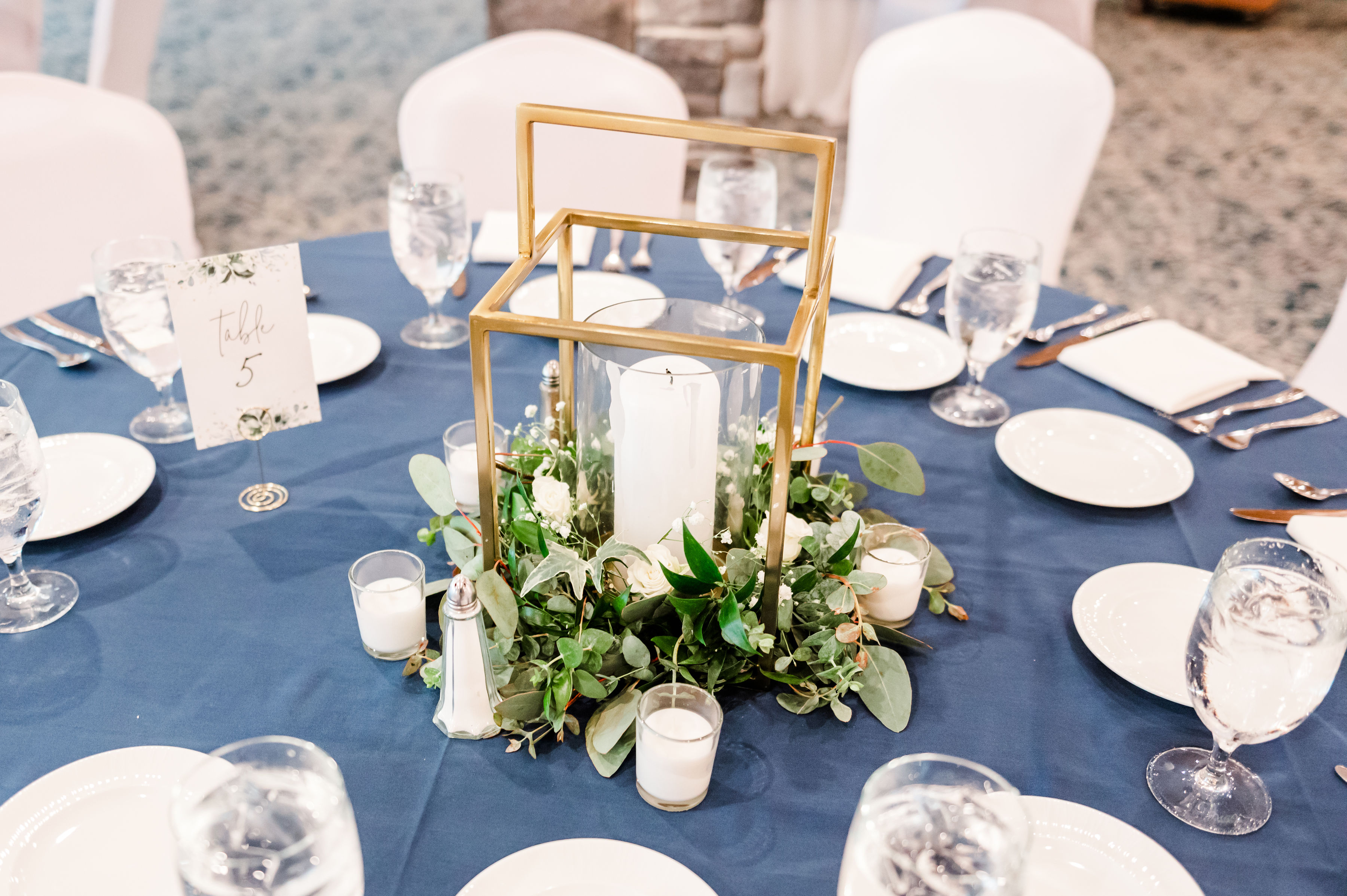 a table set for a wedding