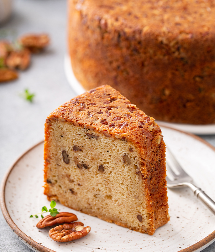 a slice of cake on a plate