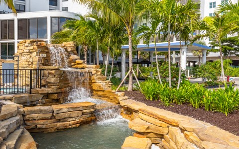 Pointe Estero waterfall