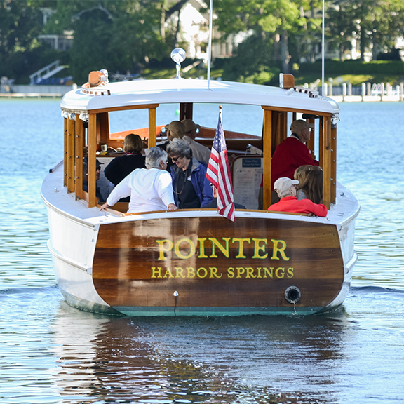 a group of people on a boat