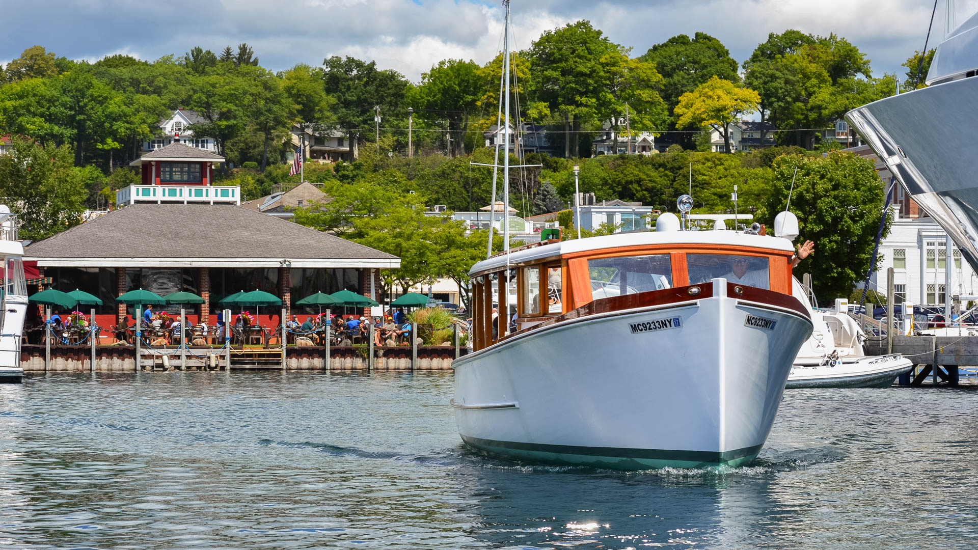 a boat on the water