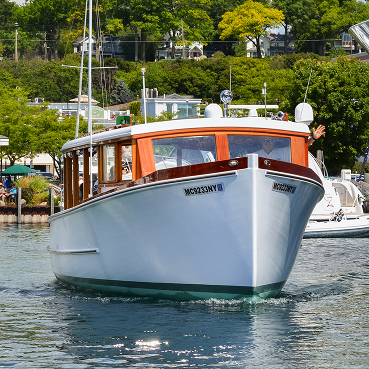 a boat on the water