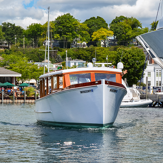 a boat on the water