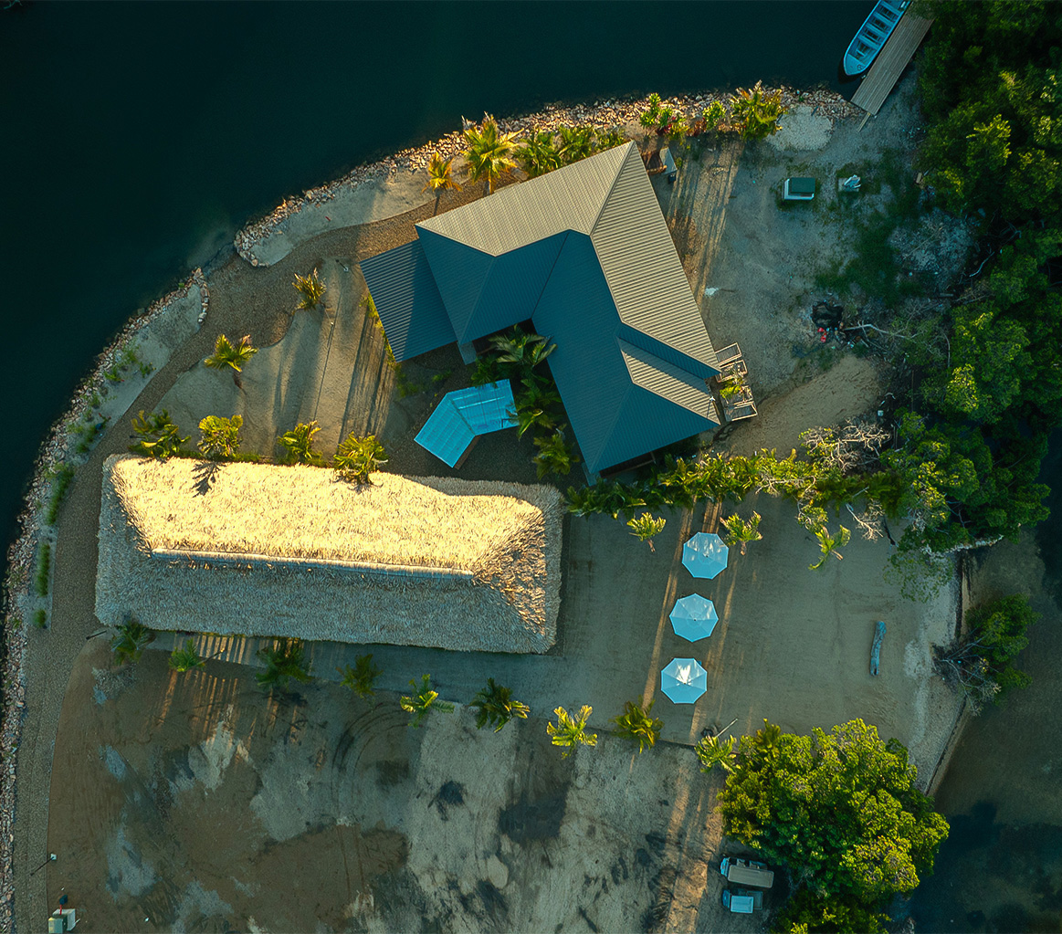 a house on a small island