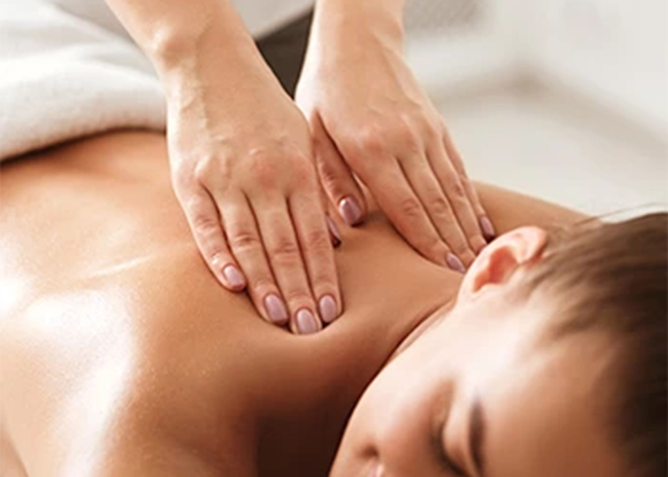 a person receiving a massage