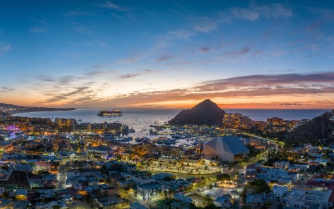 a city next to the water