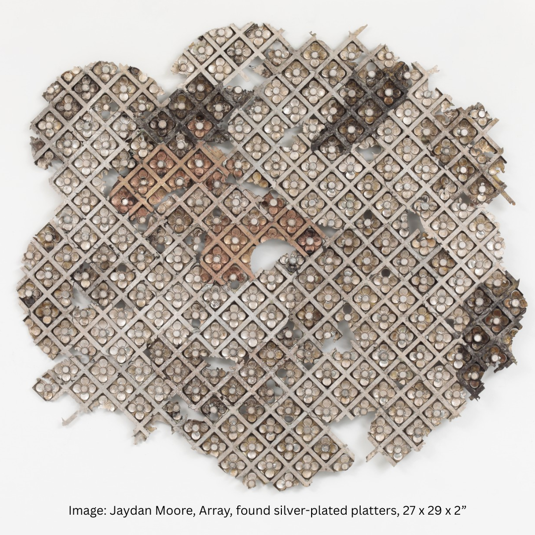 image jaydan moore array found silver plated platters 27 x 29 x 2