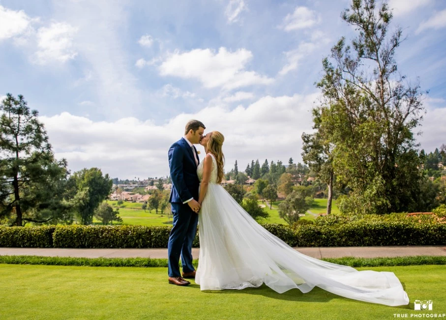 a man and woman kissing
