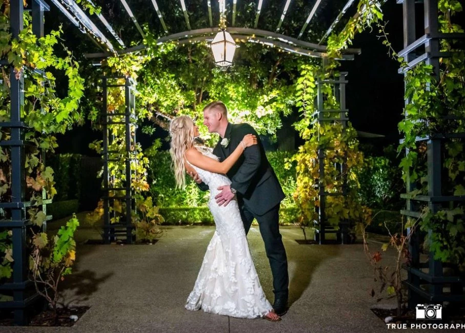 a man and woman posing for a picture