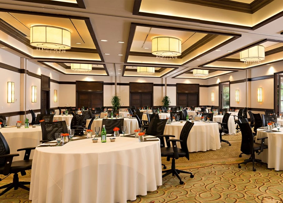 A sophisticated venue setup for an special event