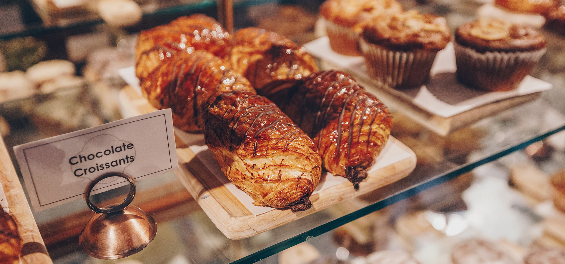 closeup of baked goods