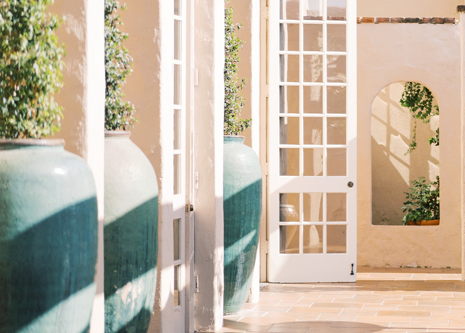 a white door with a glass window