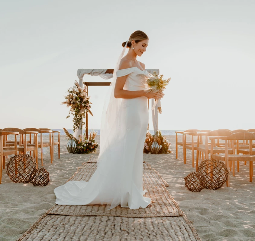 Bride on the beach