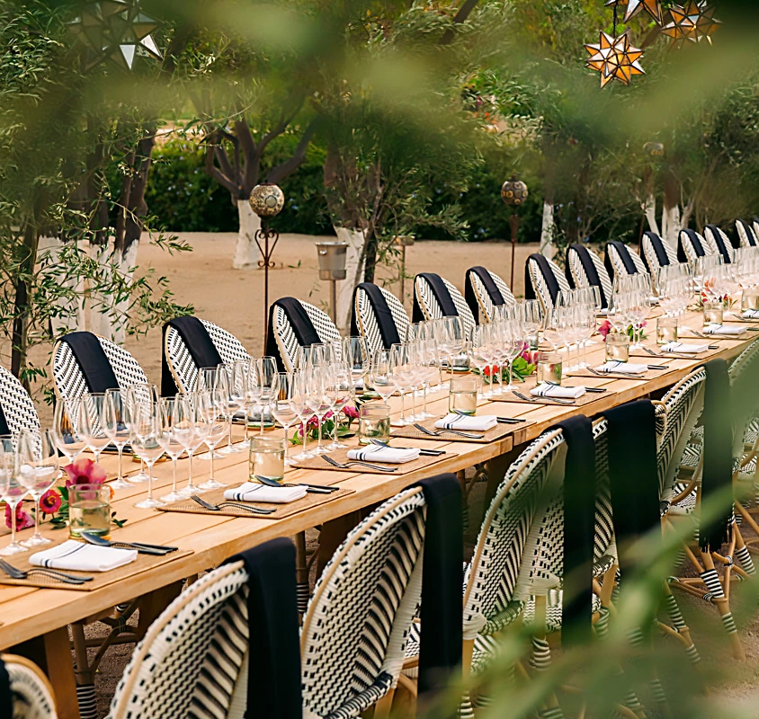table set for an event