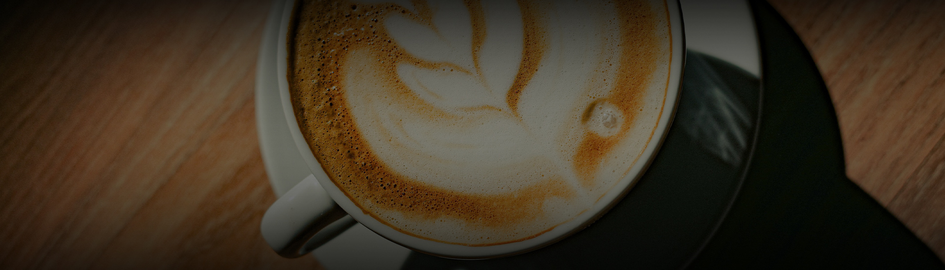 a close up of a latte art