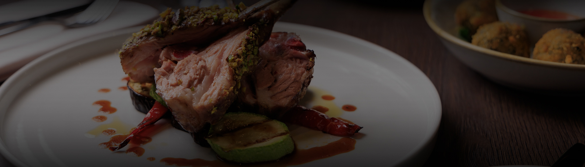 a plate of food on a table