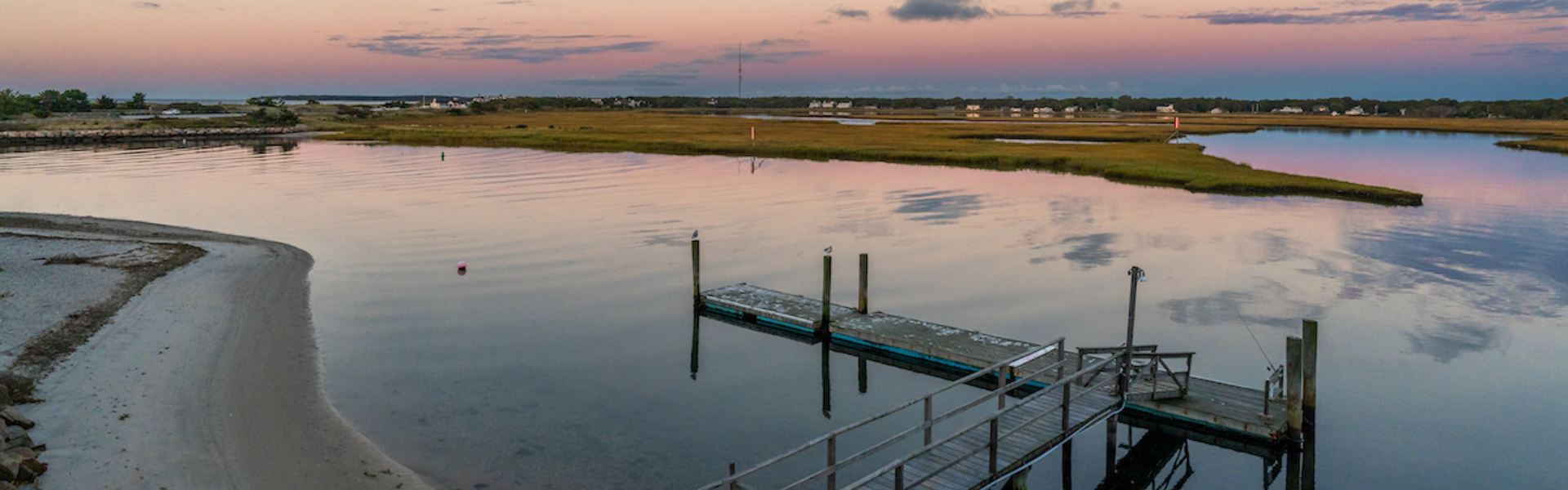 a dock on a body of water