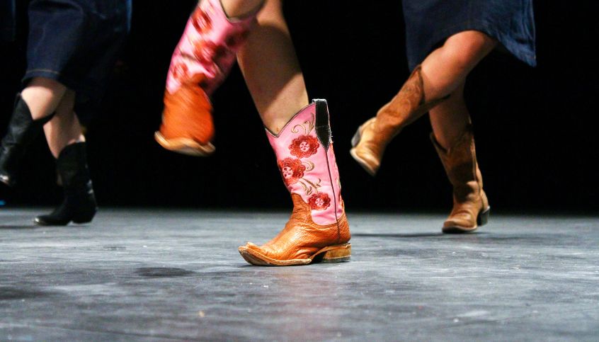 a close up of a pair of boots
