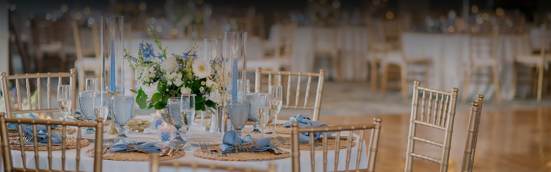 a table set for a party