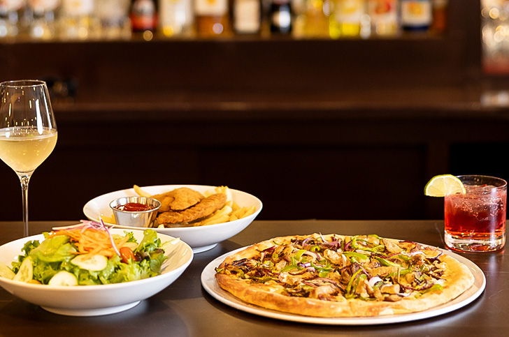 a plate of food on a table