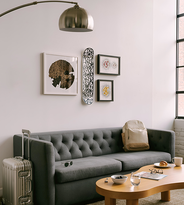 a couch in a room