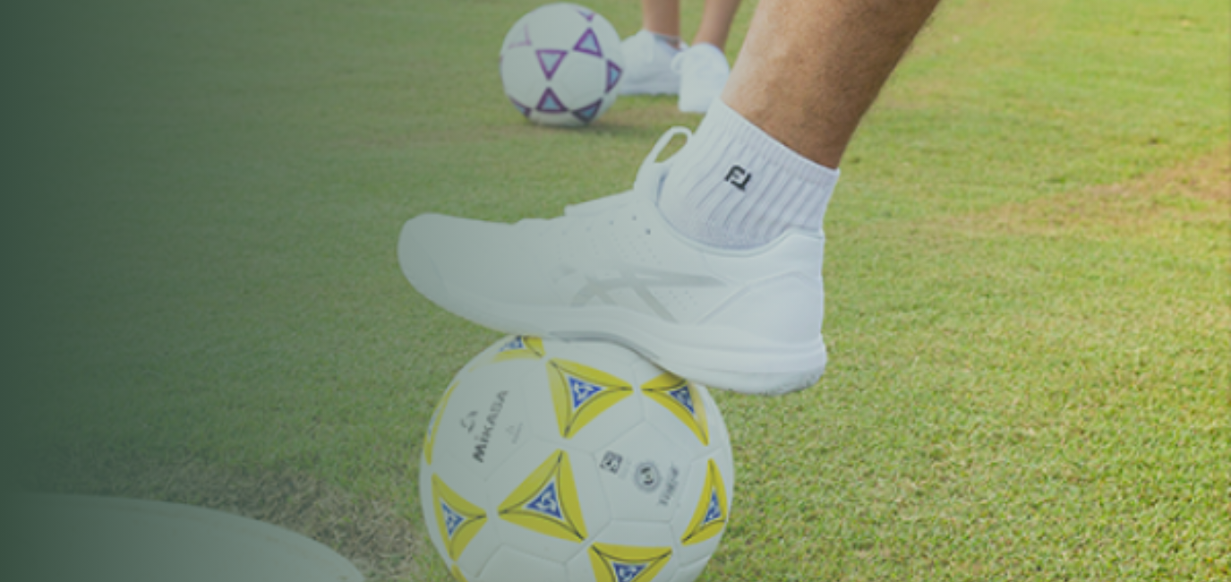 a close-up of a football ball